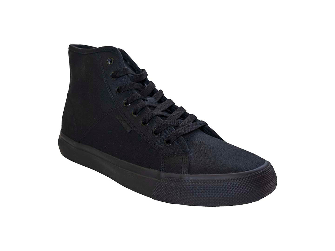 Tenis DC Shoes modelo Adys de bota en color negro con agujetas.