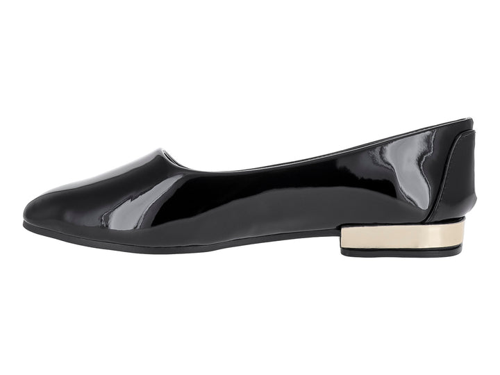 Zapatos Planos Luna Rosa Negro Charol para Mujer