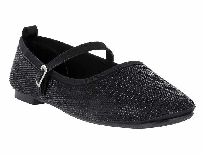 Zapatos Planos Luna Rosa Negro para Mujer