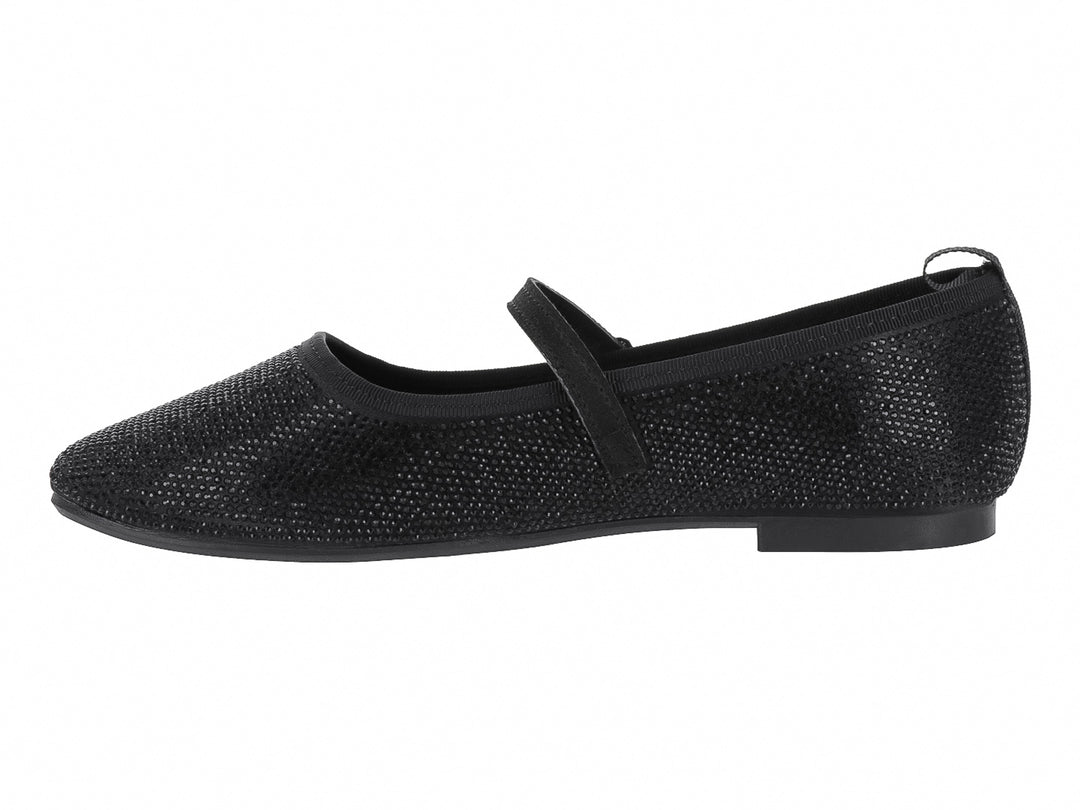 Zapatos Planos Luna Rosa Negro para Mujer