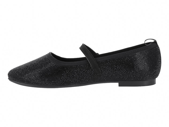 Zapatos Planos Luna Rosa Negro para Mujer