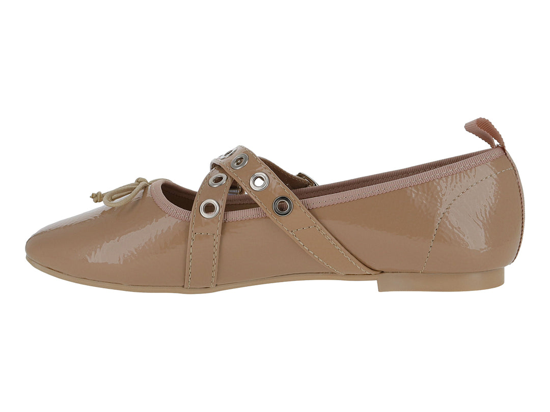 Zapatos Flats Ballerina Luna Rosa Color Maquillaje para Mujer