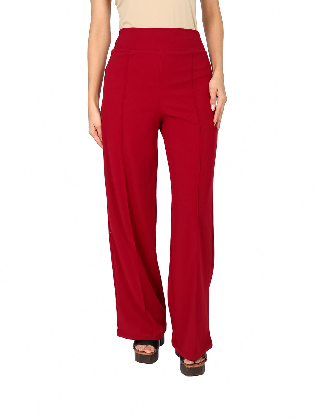 Pantalón Vanidad Rojo Corte Ancho