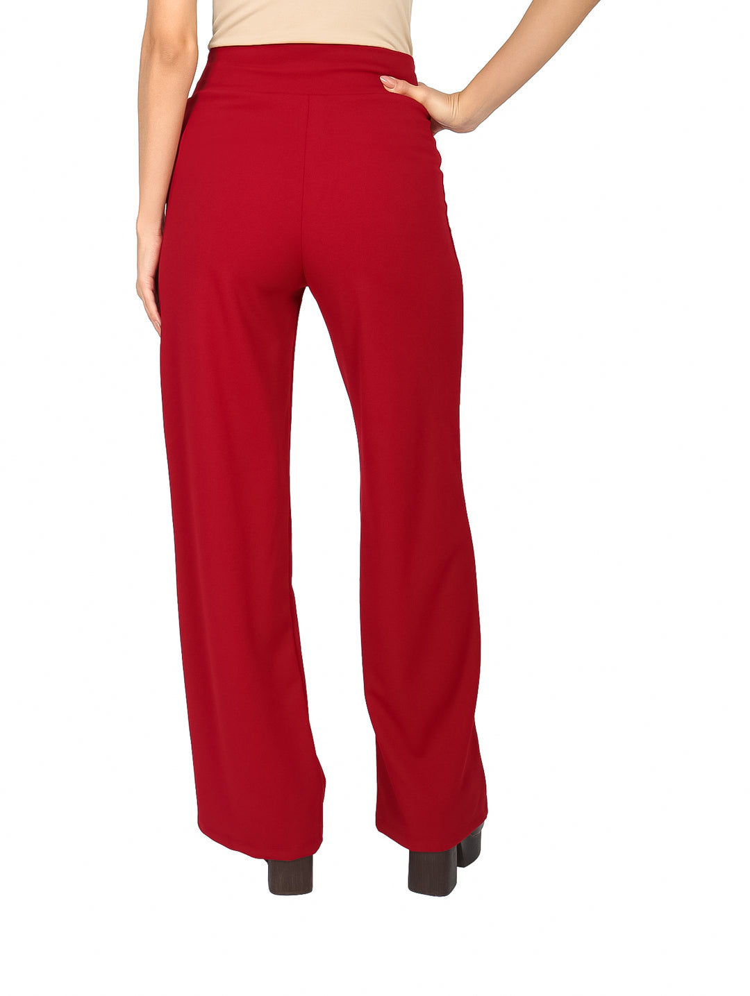 Pantalón Vanidad Rojo Corte Ancho