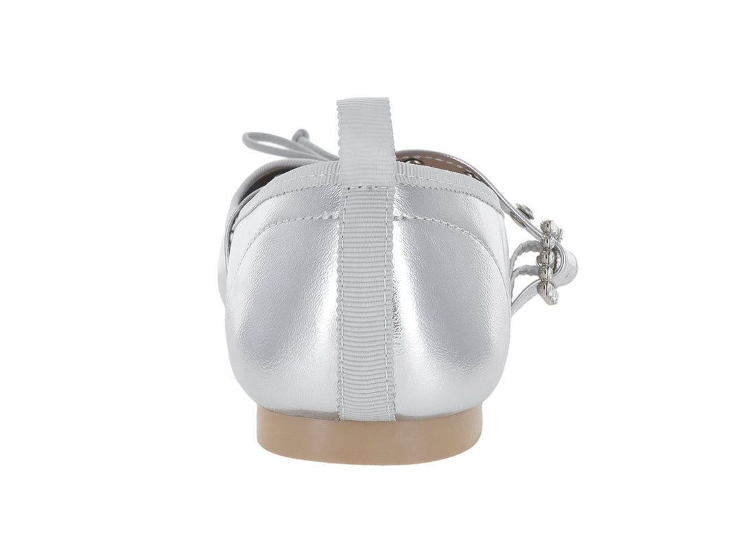 Zapatos Ballerinas Luna Rosa Color Plata para Mujer