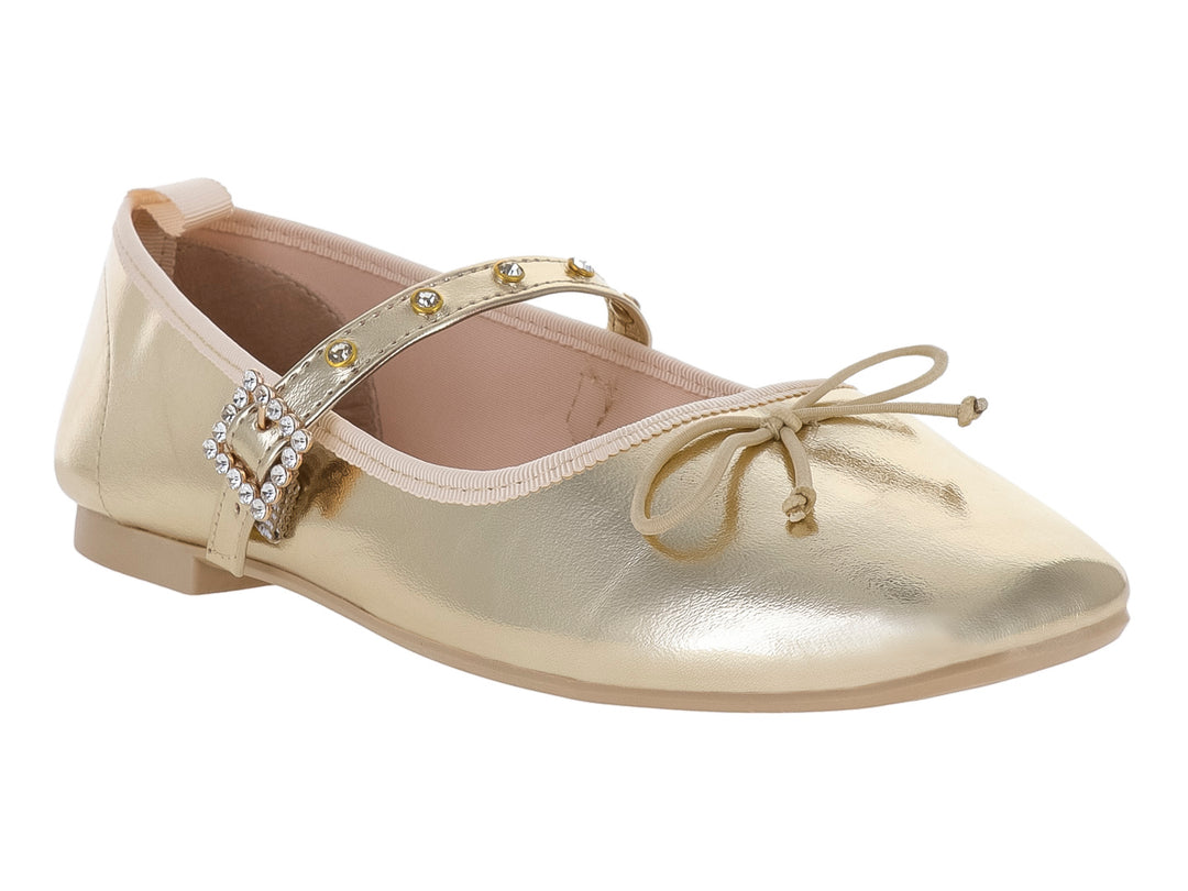 Zapatos Planos Luna Rosa Color Dorado para Mujer