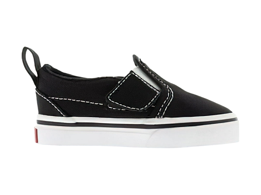 Tenis Vans Slip-On Negros y Blancos para Nino