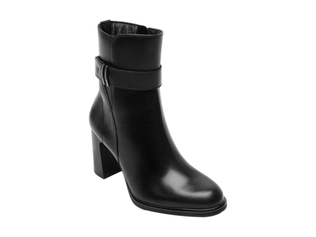 Botas Flexi Negras de Cuero para Mujer