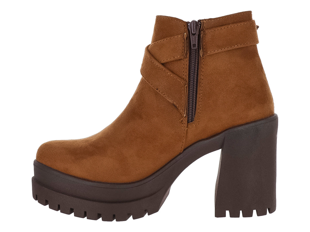 Botines Luna Rosa Color Tan para Mujer