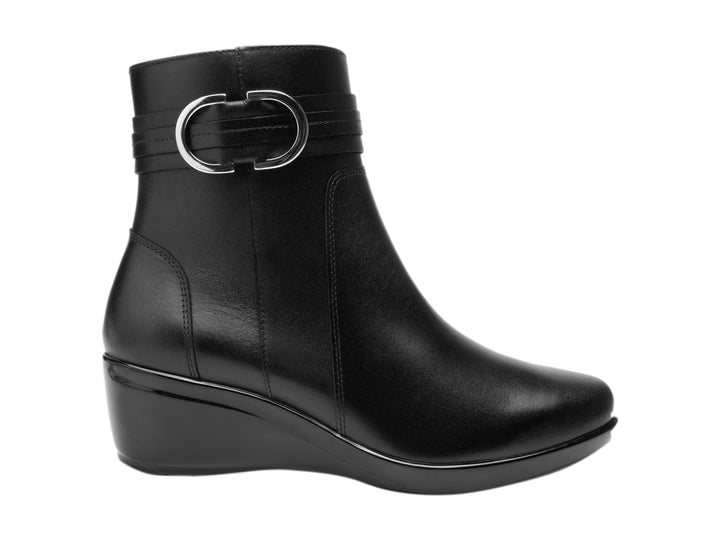 Botines Flexi Negros de Piel para Mujer