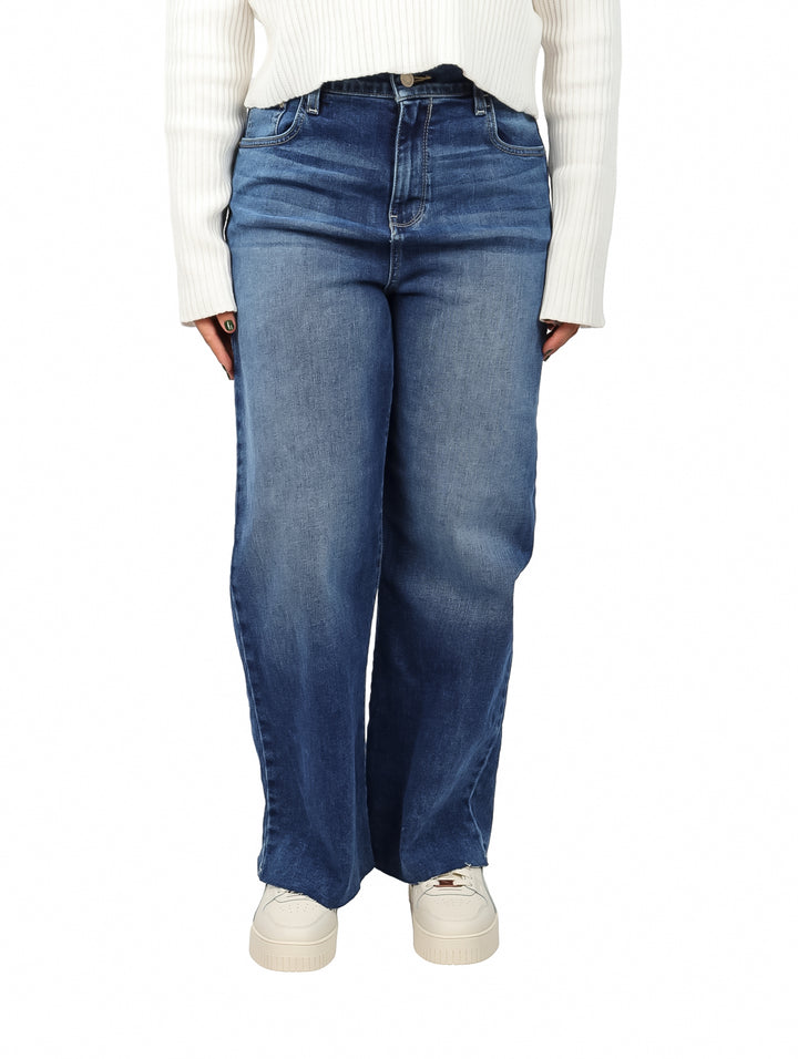 Pantalones OGGI Wide Leg Azul para Mujer