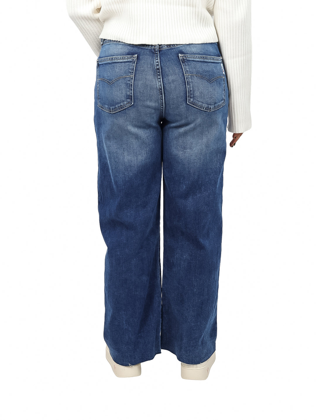 Pantalones OGGI Wide Leg Azul para Mujer