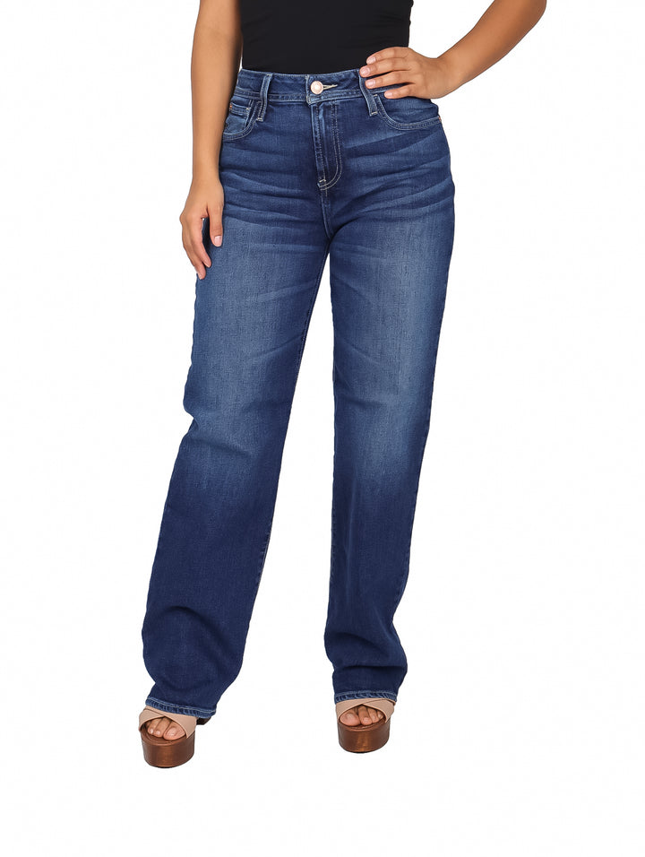 Jeans OGGI Wide Leg Crop Stone Blue para Mujer