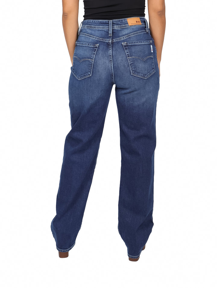 Jeans OGGI Wide Leg Crop Stone Blue para Mujer