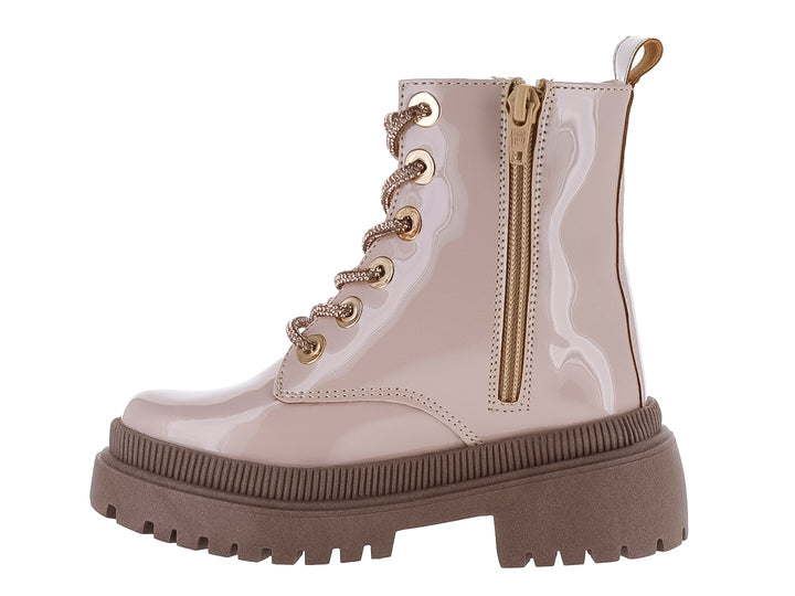 Botas Miroslava de Charol Color Maquillaje para Nina