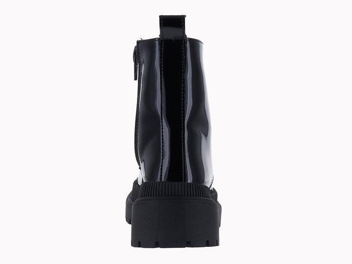 Botas Miroslava de Charol Negro para Niña