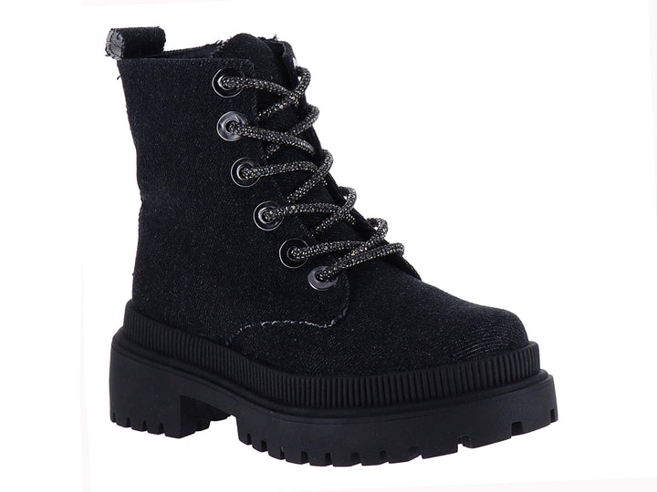 Botas Miroslava de Mezclilla Negro para Niña