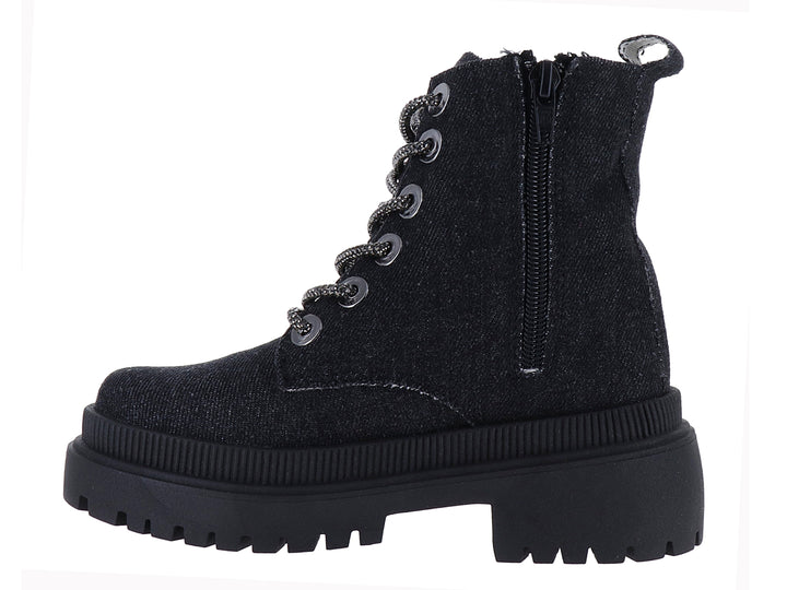 Botas Miroslava de Mezclilla Negro para Niña