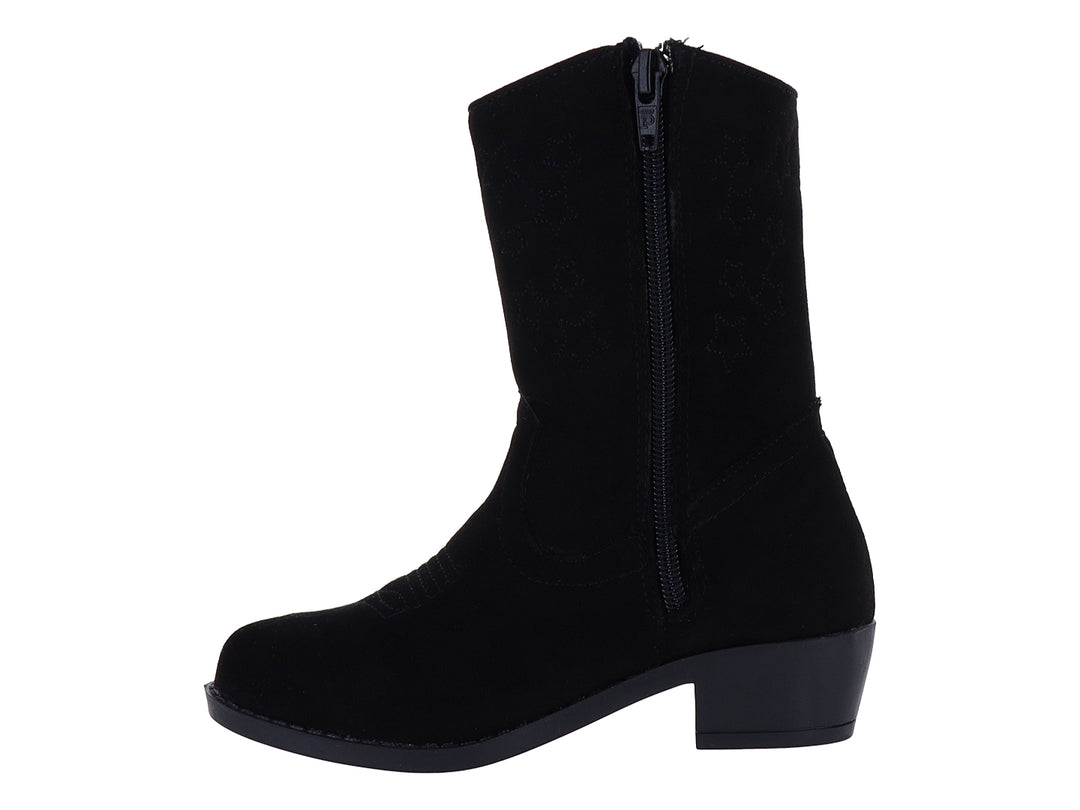 Botas Vaqueras Miroslava Negro para Niña