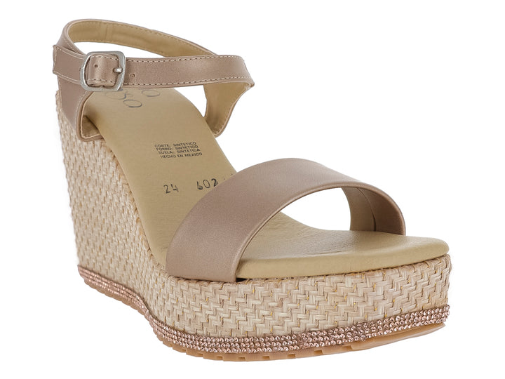 Sandalias Luna Rosa Color Circon para Mujer