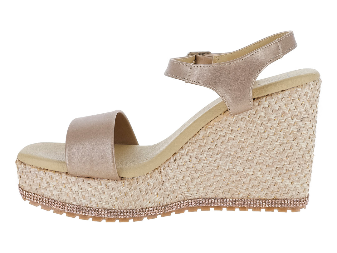 Sandalias Luna Rosa Color Circon para Mujer
