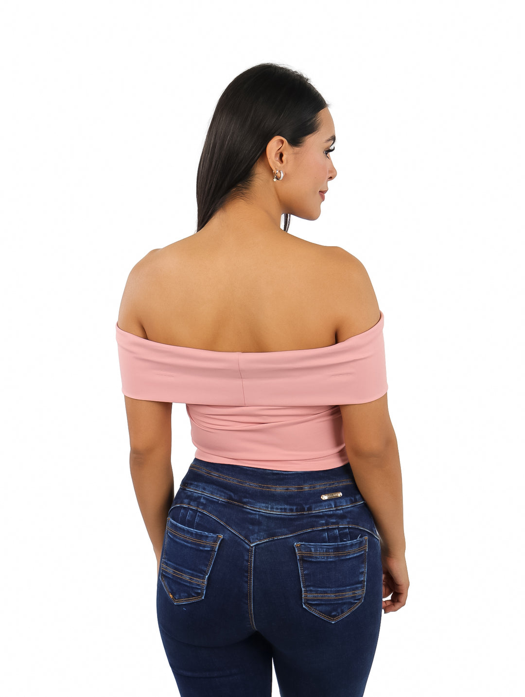 Blusa Corta London Fashion Color Mauve para Mujer