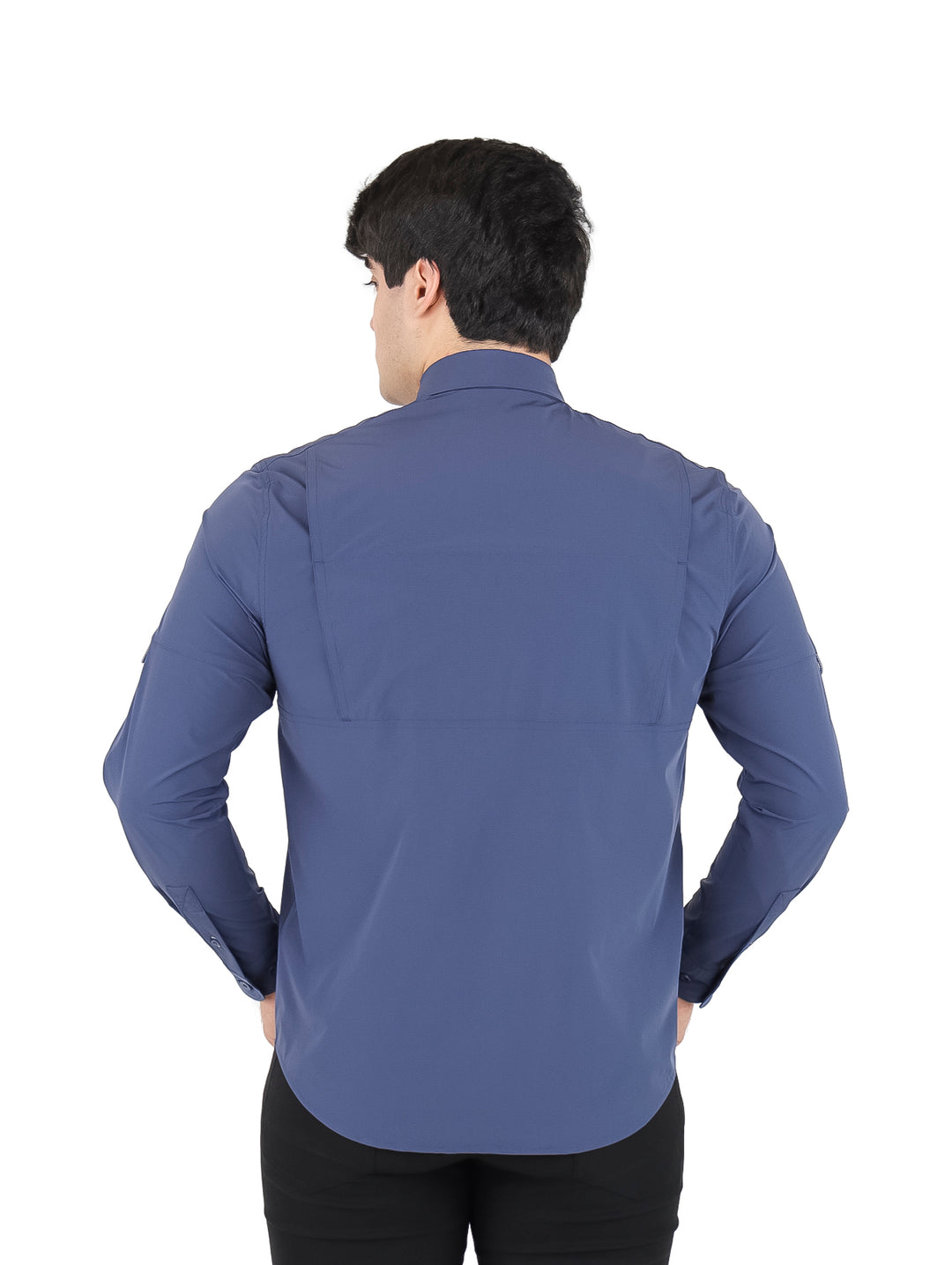 Camisa UNGA Manga Larga Azul Nocturnal para Hombre