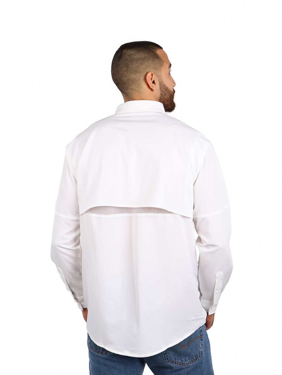 Camisa UNGA Manga Larga Color Blanco para Hombre