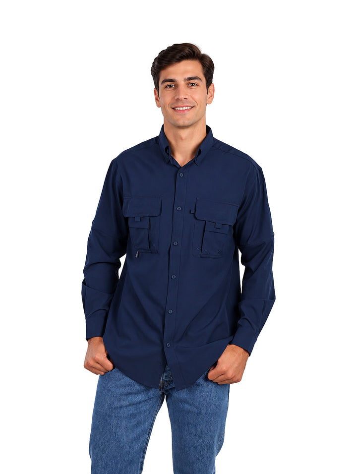 CAMISA UNGA COLOR BLUE NOCTURNAL PARA CABALLERO