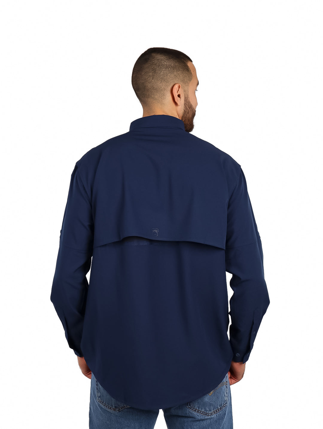 Camisa UNGA Manga Larga Color Blue Nocturnal para Hombre