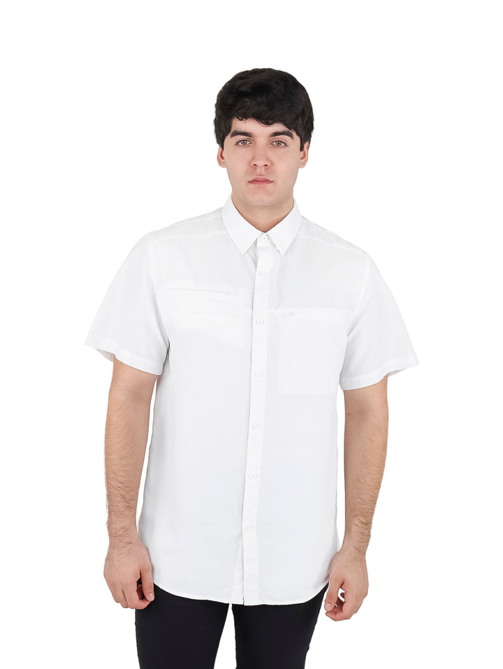Camisa UNGA Manga Corta Blanca para Hombre