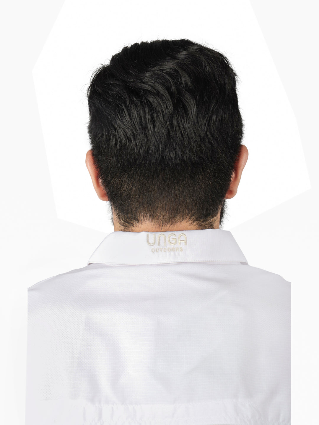 Camisa UNGA Manga Corta Blanca para Hombre