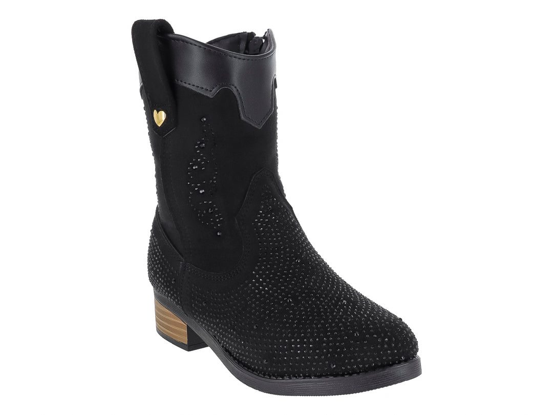 Botas Vaqueras Miroslava Negro para Niña