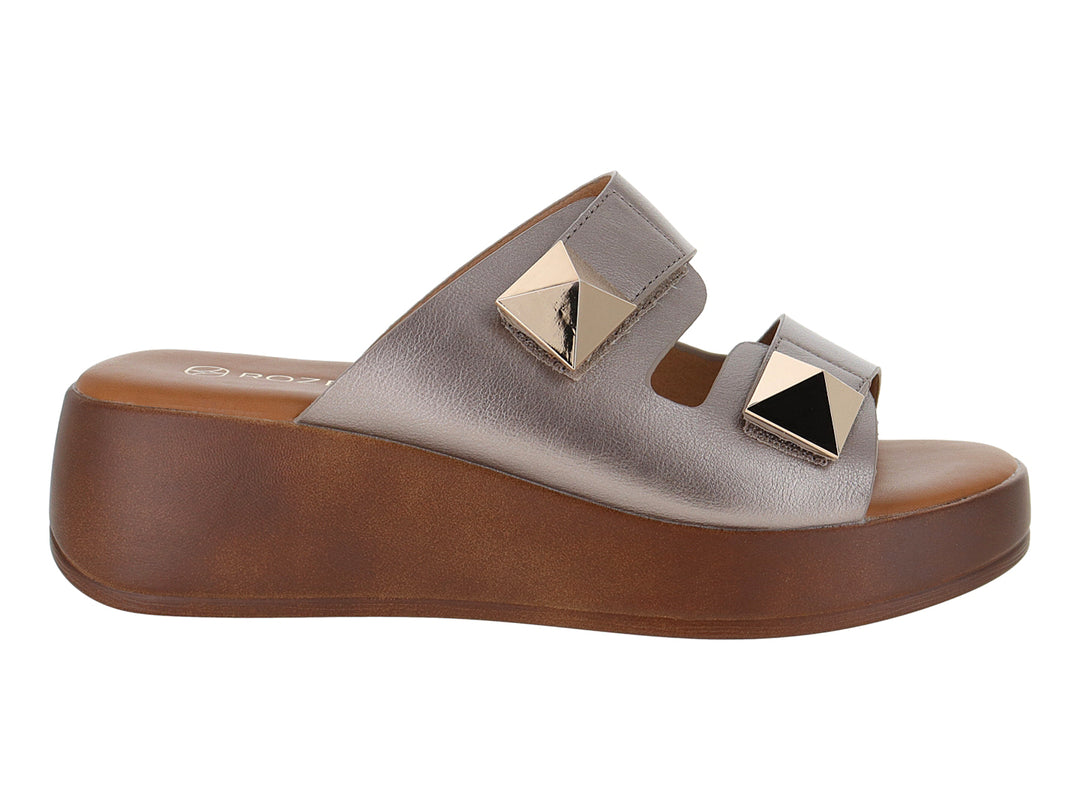 Sandalias ROZE Plataforma Pewter para Mujer