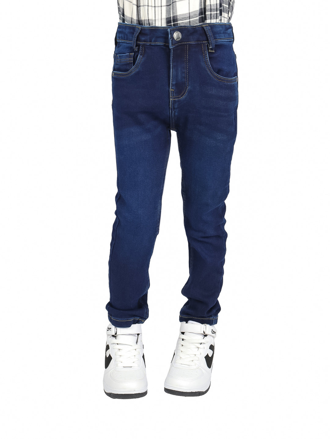 Pantalón de mezclilla azul oscuro para niño