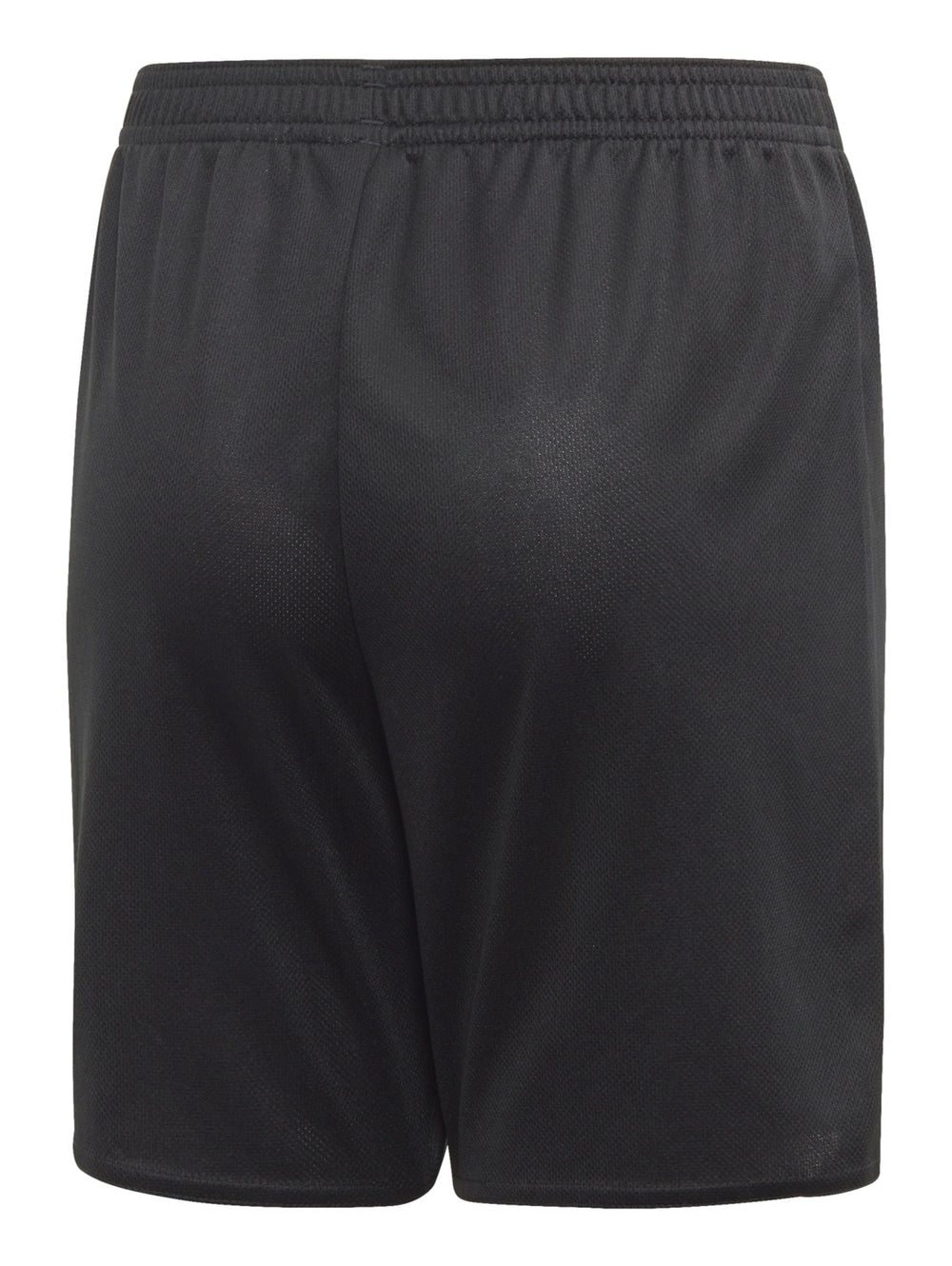 Pantalones cortos deportivos Adidas en color negro con logotipo blanco en la pierna.