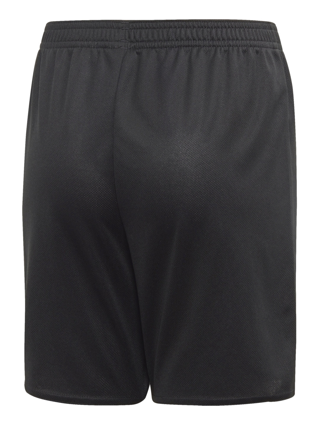Pantalones cortos deportivos Adidas en color negro con logotipo blanco en la pierna.