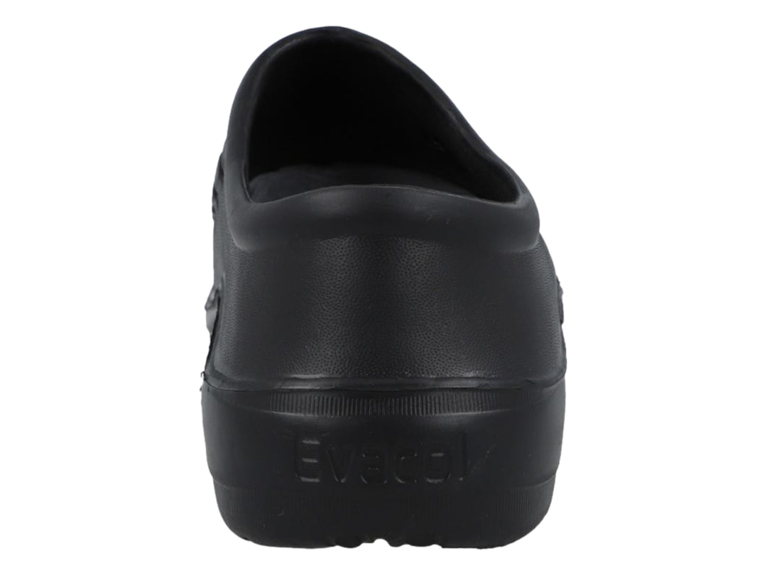Zueco EVACOL 80 de color negro, diseño cerrado y ergonómico con acabado mate.