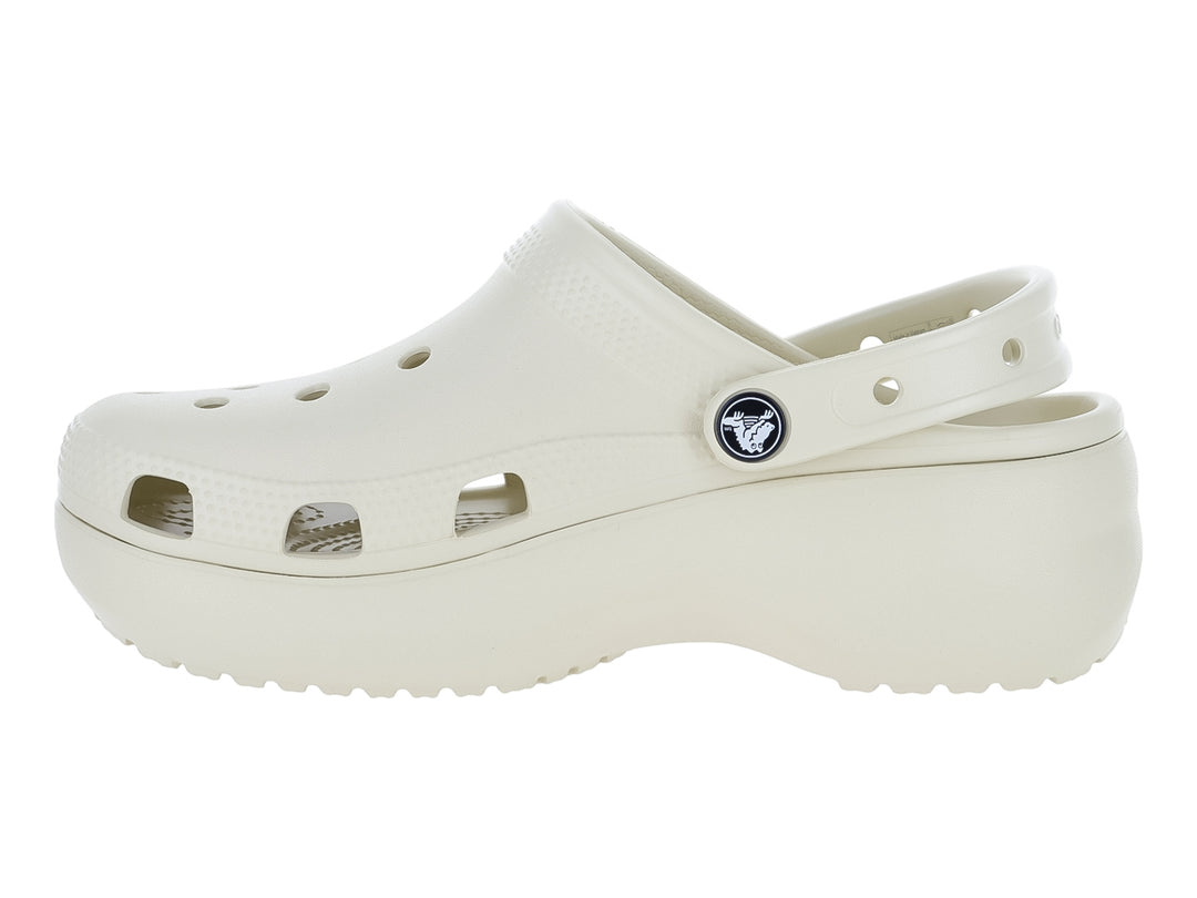 Sandalias Crocs Classic Platform Clog Color Bone para Mujer