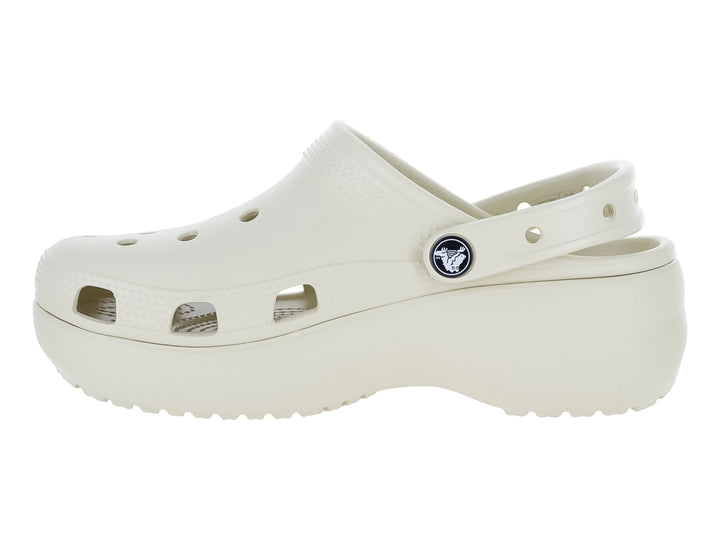 Sandalias Crocs Classic Platform Clog Color Bone para Mujer