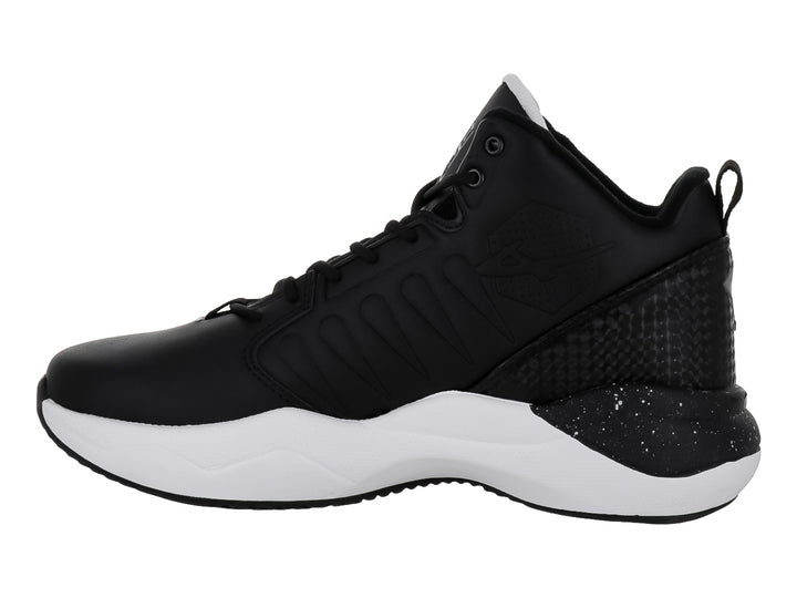 Tenis de baloncesto Pontiac AXL en color negro con suela y detalles decorativos en blanco.