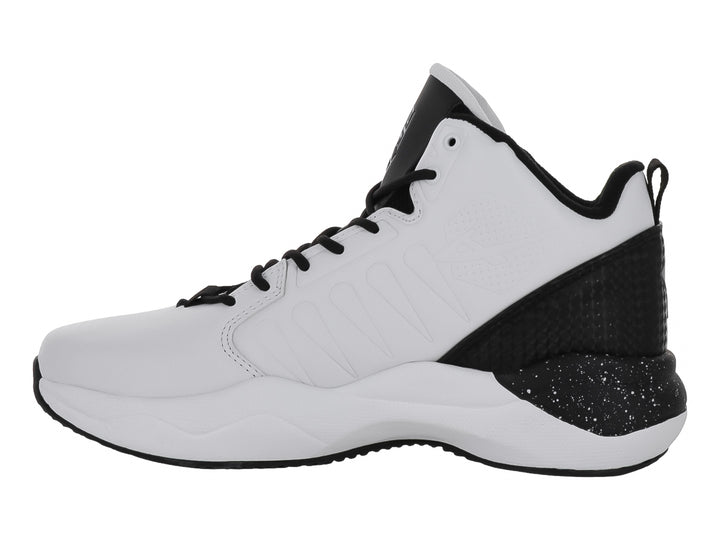 Tenis de baloncesto PONTIAC AXL color blanco con detalles negros y suela blanca.