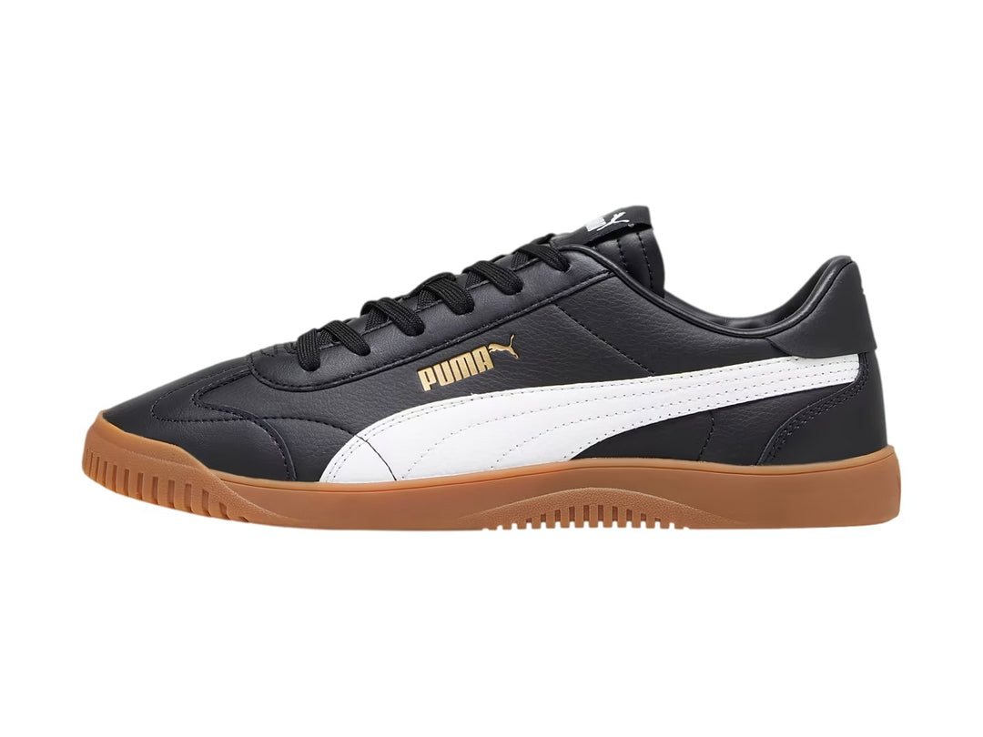 Tenis PUMA Club 5v5 Negro con Dorado y Blanco