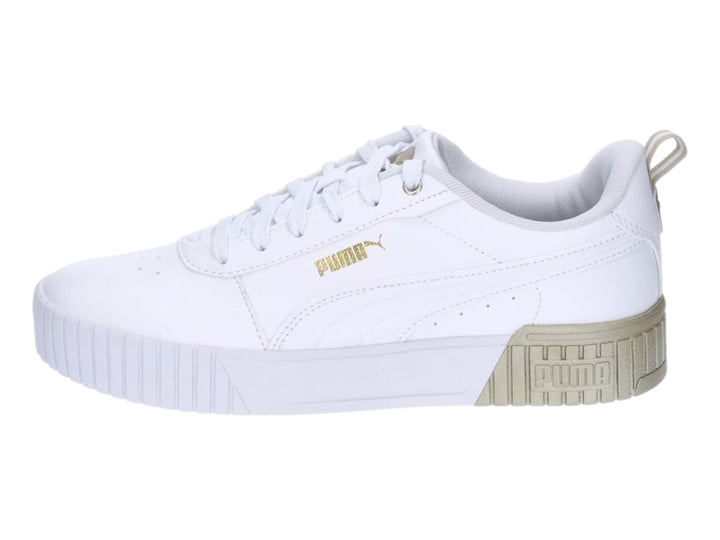 Tenis PUMA Carina 2.0 Metallic Dream Blancos y Dorados