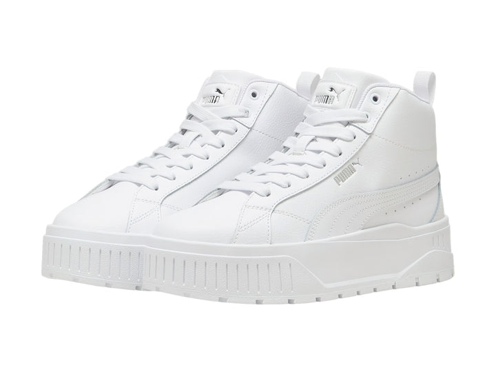 Tenis PUMA Carmen II Mid Blancos y Plata para Mujer