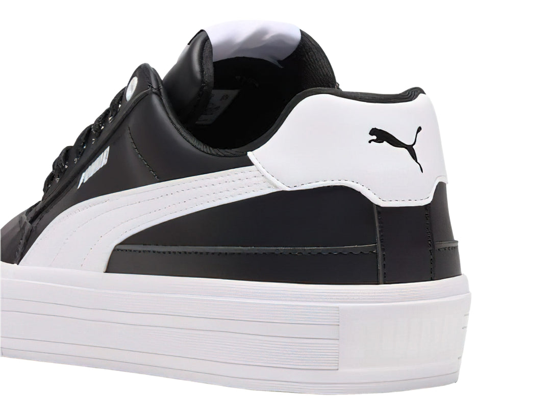Tenis PUMA Court Classic Vulc Negro y Blanco para Hombre