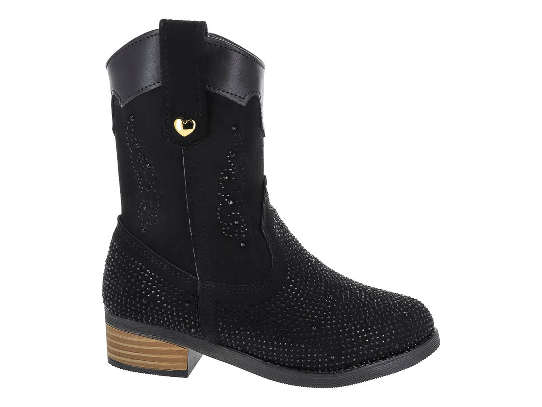 Botas Vaqueras Miroslava Negro para Niña