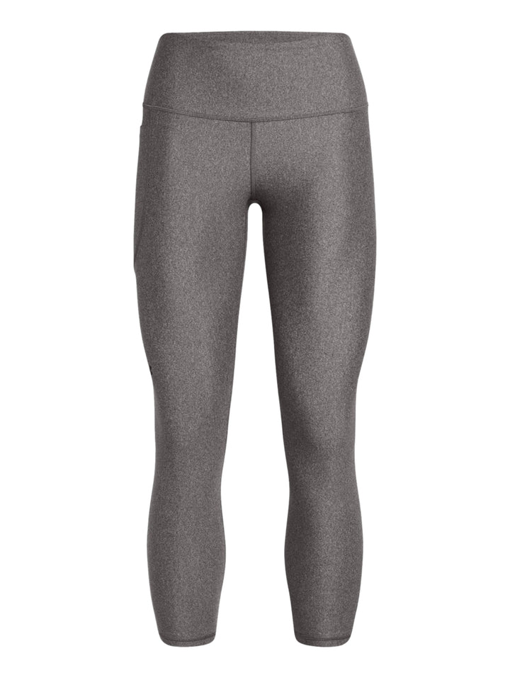 Leggings deportivos de color gris marca Under Armour, ajustados y de cintura alta.