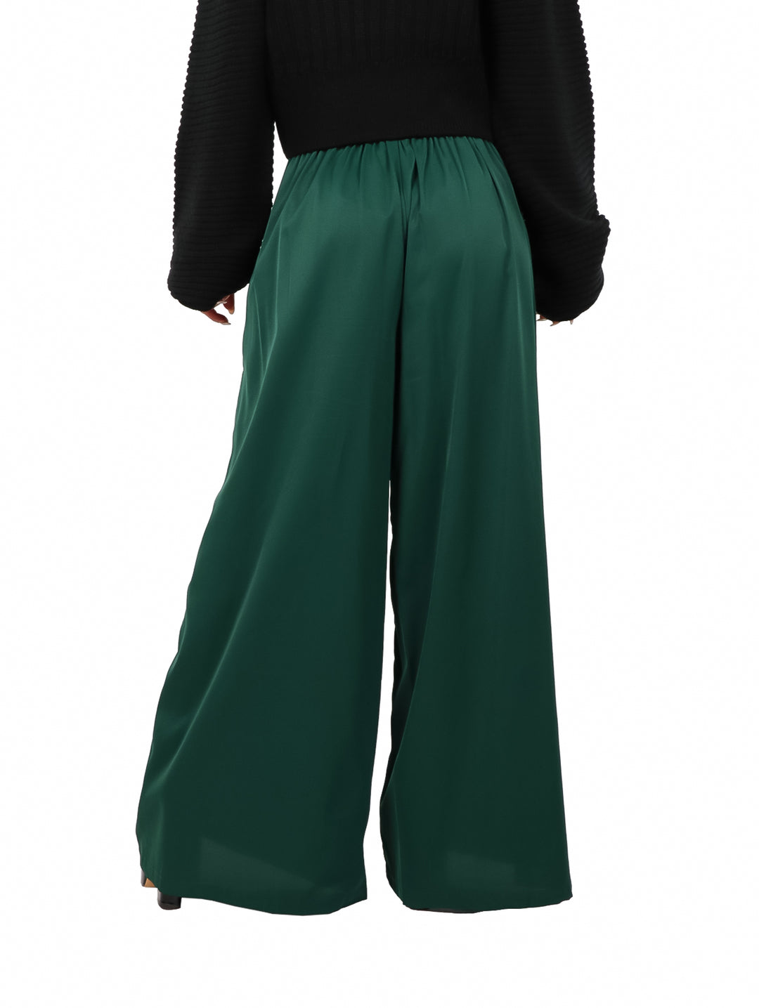 Pantalón Fluido Campana ATOK Color Verde Botella