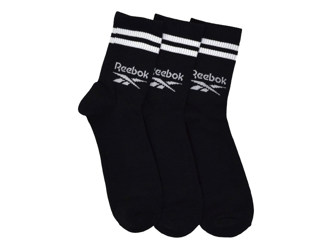 Pack 3 Pares de Calcetines Reebok Negros para Hombre